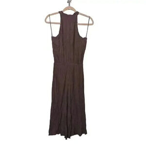 O'NEILL Womens Dark Mauve Sleeveless Jumpsuit Romper Ties in the Back Size M